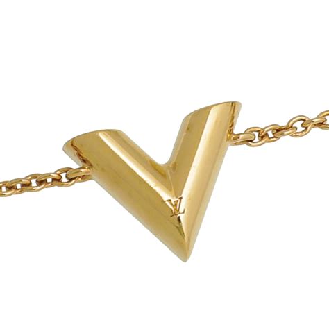 lv essential v bracelet|louis vuitton gold v bracelet.